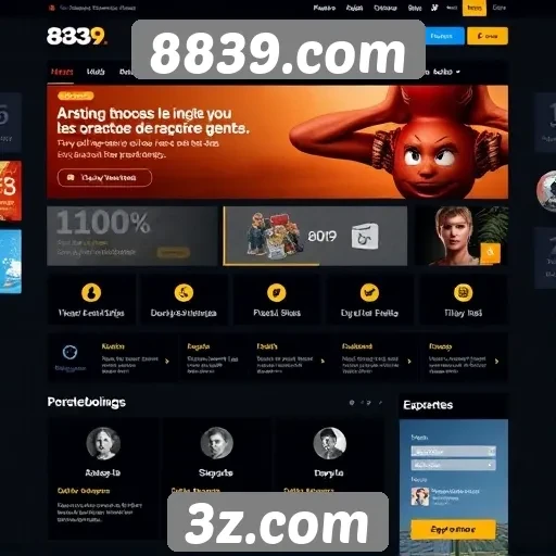 Recursos e funcionalidades do site 8839.com